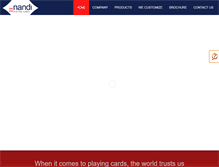 Tablet Screenshot of nandiplayingcards.com